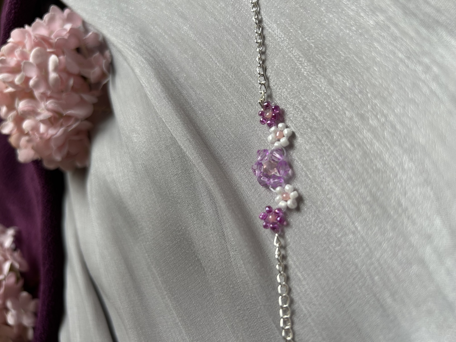 Crystal Blossom bracelet in lilac